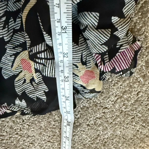 ISABEL MARANT ÉTOILE Java Printed Ruffled Mini Dress Black Floral Size 2 US - Picture 11 of 12